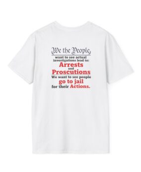 Political T-Shirt — "Actual Arrest" Patriotic Tee