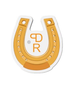 Perfect Day Ranch, Logo - Horseshoe Die-Cut Refrigerator Magnet