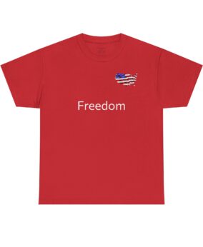 FreedomTee - with message on back - version 1
