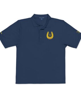 Embroidered Gold Horseshoe Polo